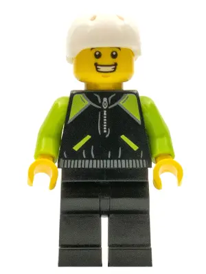 Cyclist - Lime and Black Jacket
