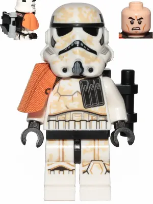 Sandtrooper Squad Leader (Captain) - Dual Molded Helmet, Orange Pauldron, Ammo Pouch, Dirt Stains, S