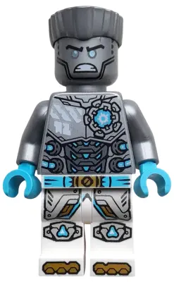 Zane - Dragons Rising, Flat Silver Torso, Angry