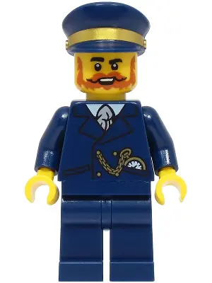 Railway Station Manager - Dark Blue Suit and Cap