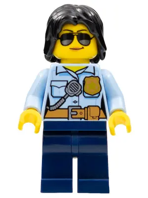 Police Officer, Female, Dark Blue Legs, Sunglasses