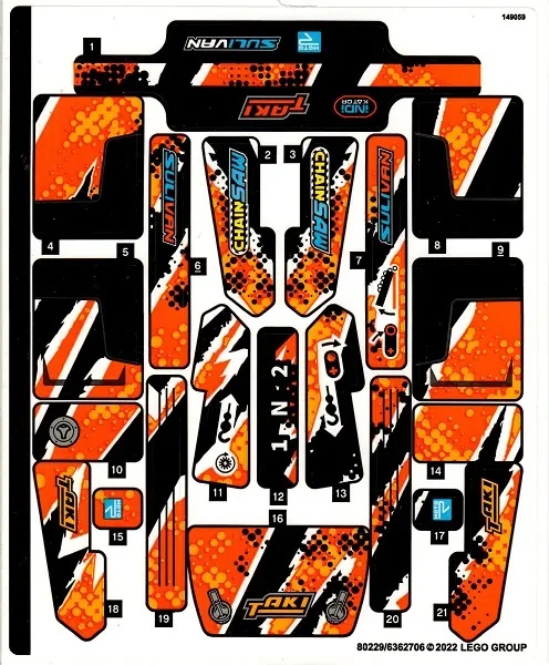 Sticker Sheet for Set 42139 - (80229/6362706)