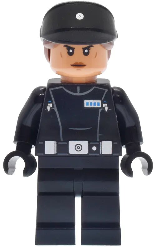 Imperial Navy Officer - Black Cap with Reddish Brown Hair