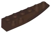 Dark Brown Wedge 6 x 2 Inverted Right