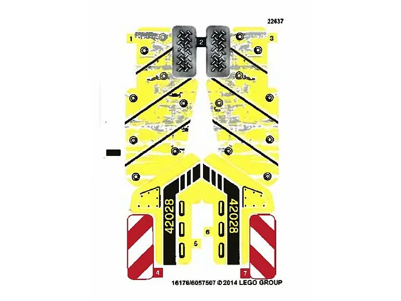 Sticker Sheet for Set 42028 - (16176/6057507)