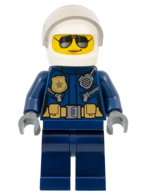 Police - City Motorcyclist Female, Silver Sunglasses, Trans-Clear Visor