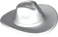 Minifigure, Headgear Hat, Very Wide Brim, Outback Style (Fedora)