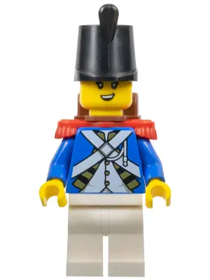 Imperial Soldier IV - Female, Black Shako Hat, Red Epaulettes, Backpack
