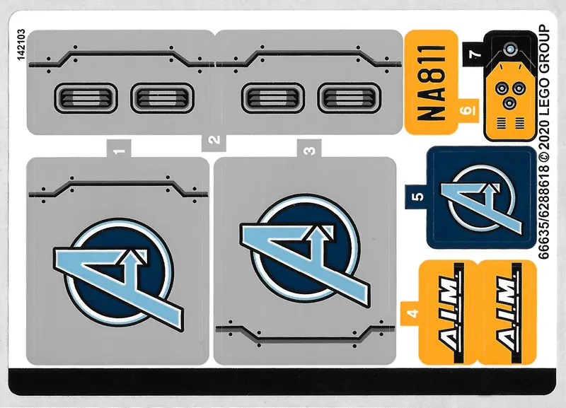 Sticker Sheet for Set 76143 - (66635/6288618)