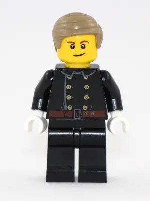 Fire - Jacket with 8 Buttons, Dark Tan Smooth Hair