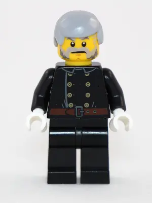 Fire - Jacket with 8 Buttons, Light Bluish Gray Male Hair
