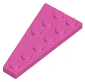 Dark Pink Wedge, Plate 6 x 3 Right