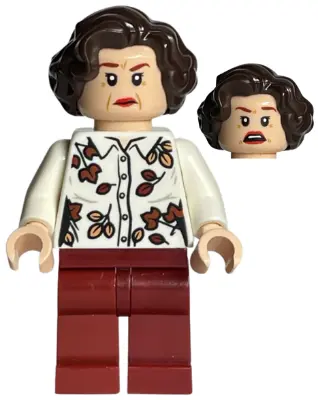 Petunia Dursley - White Blouse, Red Lips